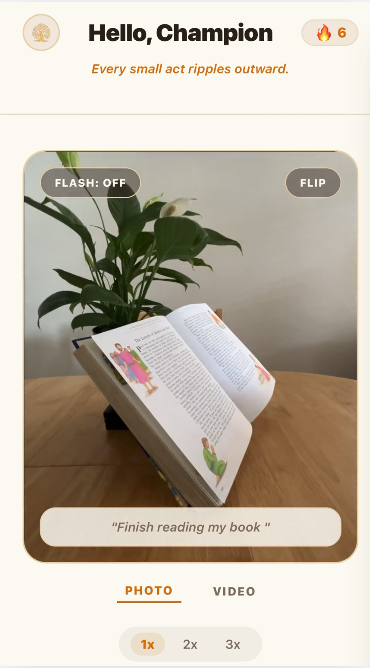Capture Book Proof Screen